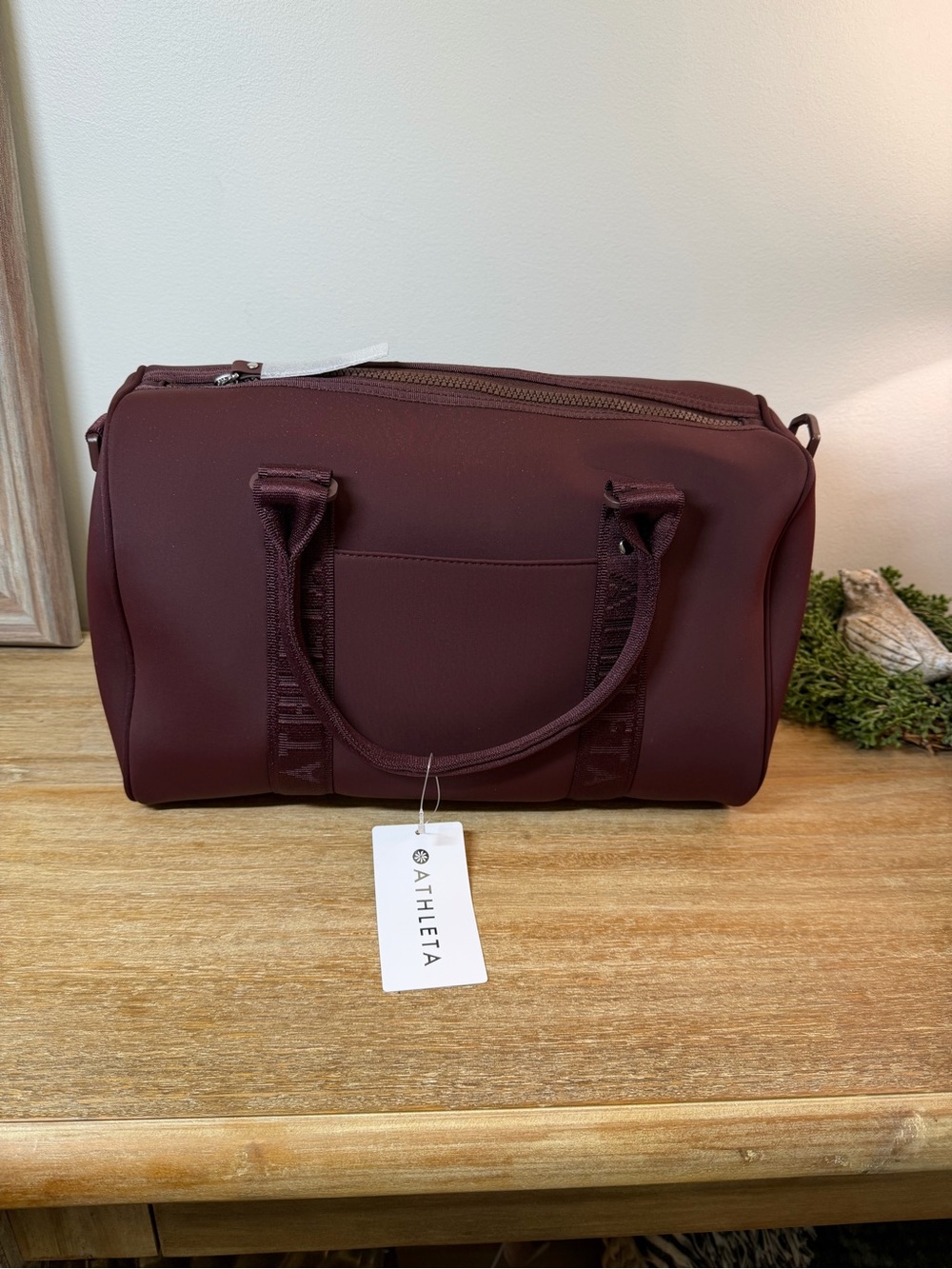 Athleta Structured Satchel Diem Retail $99 Burgundy